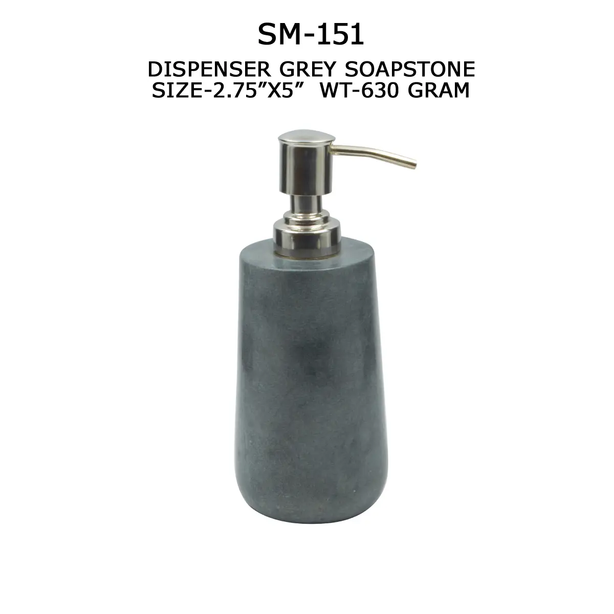 DISPENSER GREY SOAPSTONE